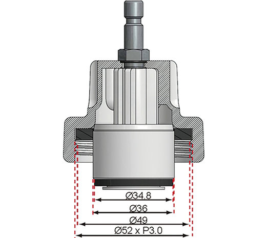 Adapter Nr. 12 für Art. 8027, 8098 für Ford Mondeo, Land Rover, Opel, Ssangyong