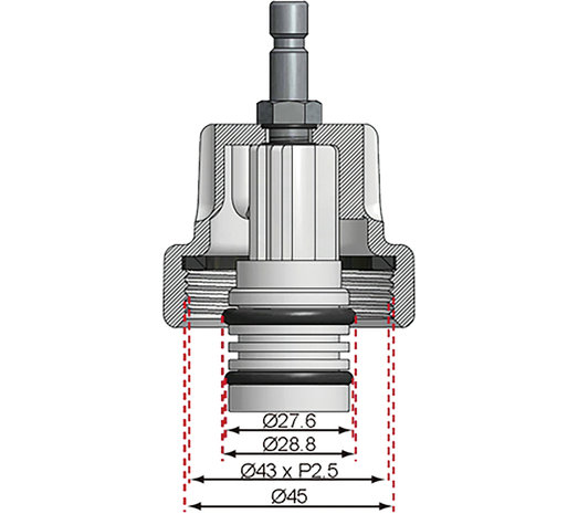 Adapter Nr. 16 für Art. 8027, 8098 für Mercedes-Benz