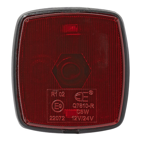 Begrenzungsleuchte rot 65x60mm PM
