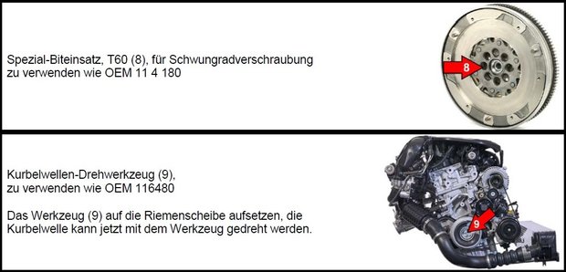Motor-Einstell-Werkzeug-Satz fur BMW und MINI, 1.5 & 2.0L Diesel