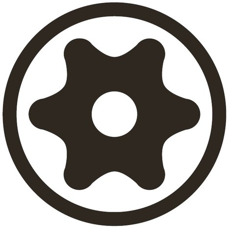 Bit Antrieb Außensechskant (5/16) T-Profil (fur Torx) mit Bohrung