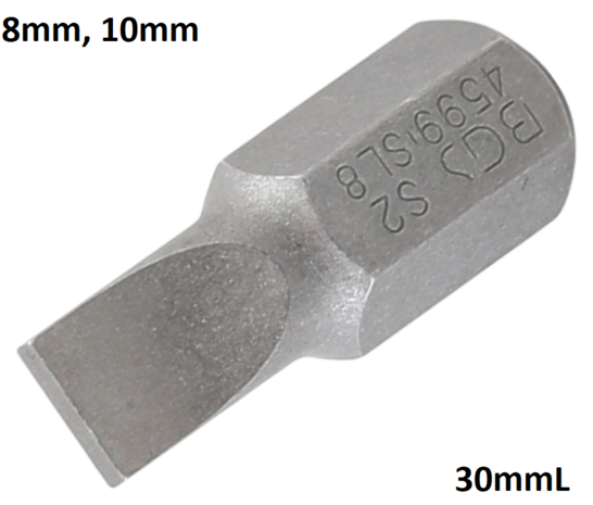 Bit Antrieb Außensechskant 10mm (3/8) Schlitz