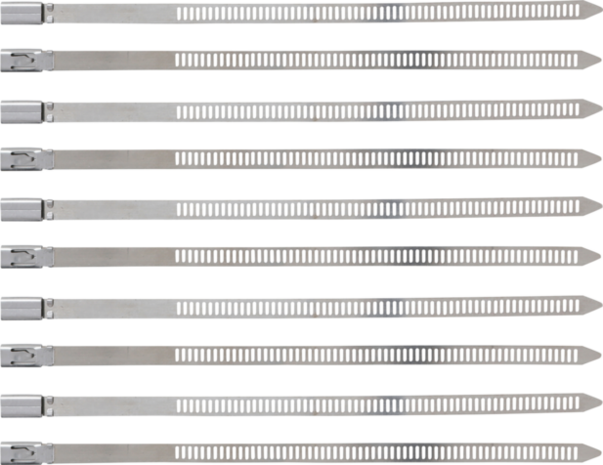 Kabelbinder-Sortiment rostfrei 7 x 200 mm 10-tlg