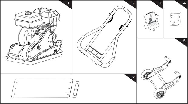 Ruttelplatte mit Benzinmotor 8.2kn