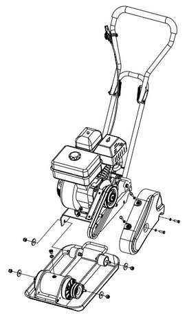 Ruttelplatte mit Benzinmotor 8.2kn