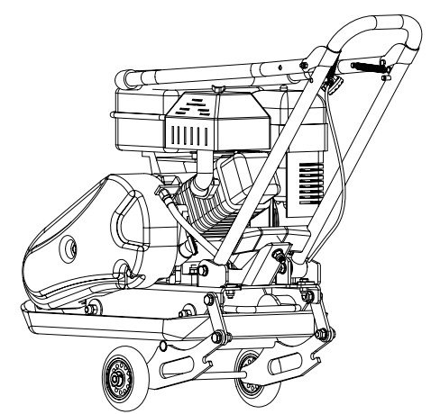 Ruttelplatte mit Benzinmotor 8.2kn