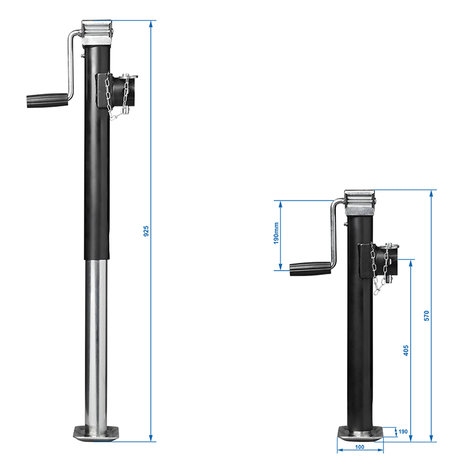 Stutzbein  ausziehbar  Heavy Duty SH57 5000