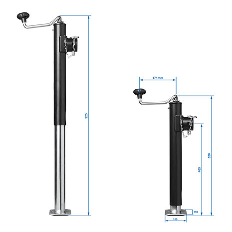 Stutzbein  ausziehbar  Heavy Duty TH52 5000