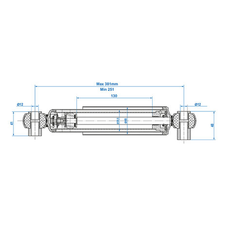 Stoßdampfer 900-1300kg CC 250-380 - Satz mit 2 Stuck