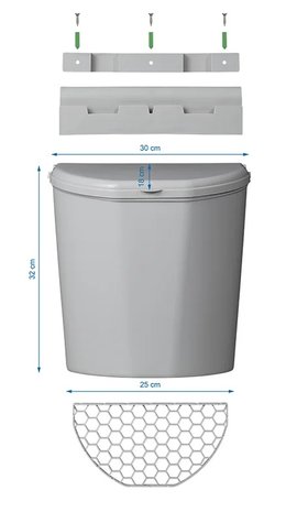 Abfalleimer mit Deckel 10L fur Caravan Wohnmobil