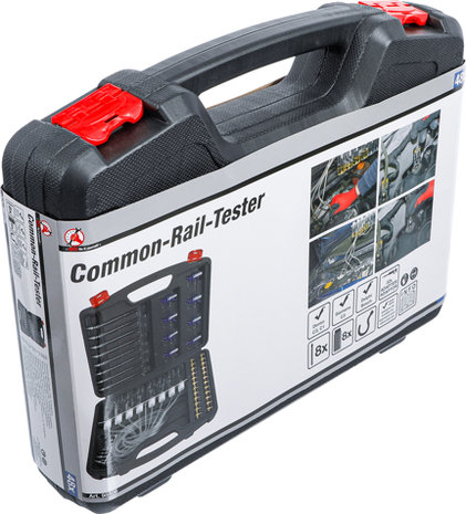 Common-Rail-Tester mit 32 Adaptern