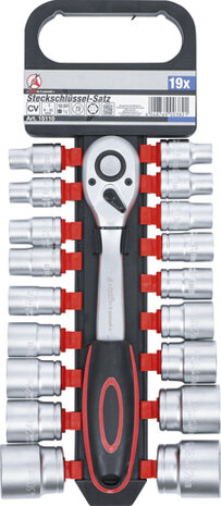 Steckschlussel-Satz Antrieb 12,5 mm (1/2) SW 8 - 32 mm 19-tlg