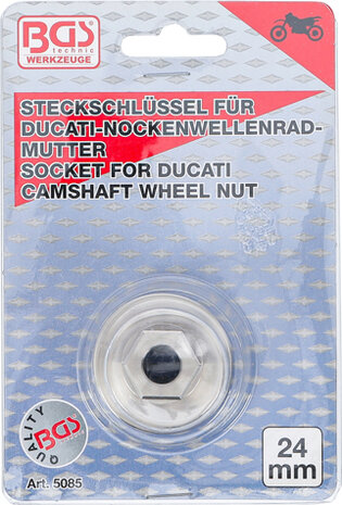 Einsatz für Ducati Nockenwellenradmuttern 24 mm
