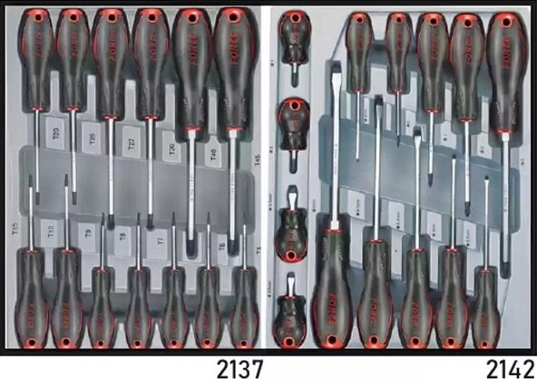 Roter Werkzeugwagen mit 8 Schubladen und 376 Werkzeugen