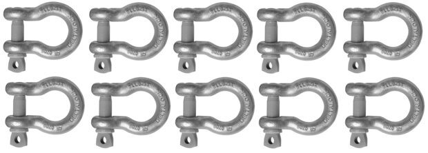 Harfenschakel mit Brustbolzen 4,75 Tonnen x 10 Stuck