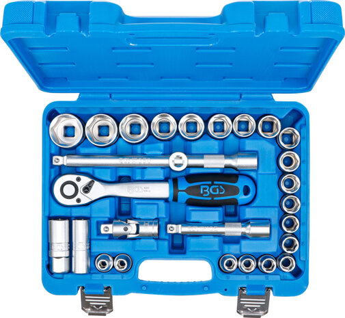 Steckschlüssel-Satz Antrieb 12,5 mm (1/2) SW 8 - 32 mm 27-tlg