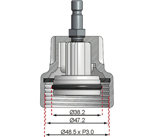 Adapter Nr. 18 fur Art. 8027, 8098 fur VW