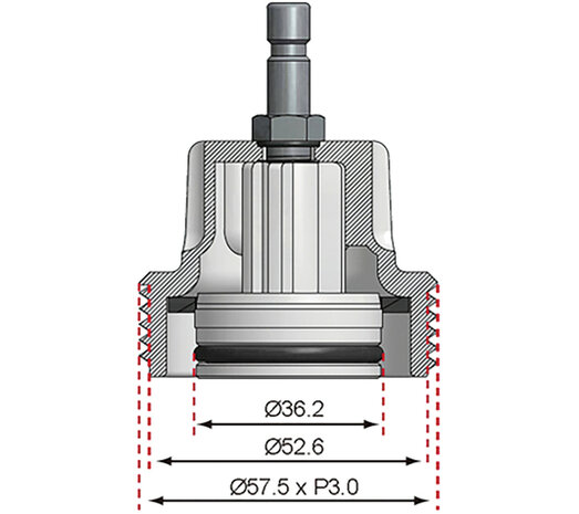 Adapter Nr. 8 für Art. 8027, 8098 für VW