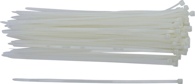 Kabelbinder-Sortiment weiß 4,8 x 250 mm 50-tlg