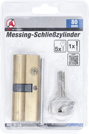 Messing-Schließzylinder 80 mm