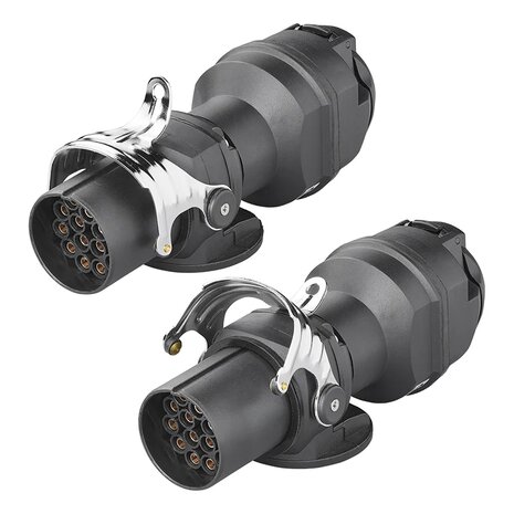 Adapterstecker von 24V 15 auf 12V 13-polig ISO12098 > ISO11446