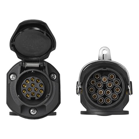 Adapterstecker von 24V 15 auf 12V 13-polig ISO12098 > ISO11446