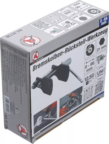 Bremskolben-Ruckstell-Werkzeug universal 0 - 66 mm