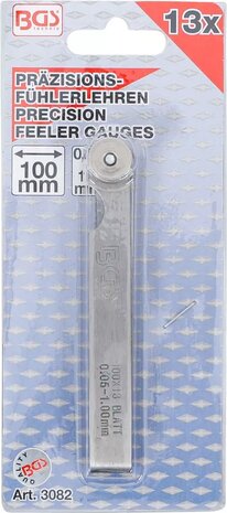 Präzisions-Fühlerlehren, 13 Blatt