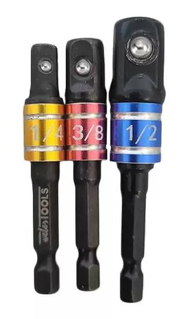 Power Cap Adapter Set fur Bohrmaschinen 3-tlg