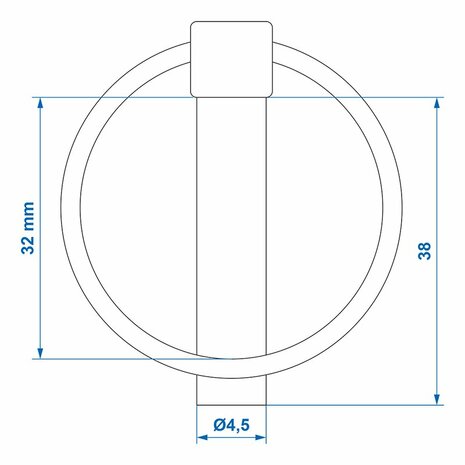 Splintstift 4 5mm mit Ring