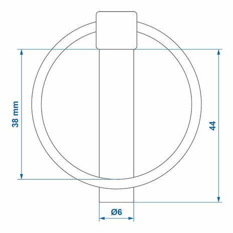 Splintstift 6mm mit Ring
