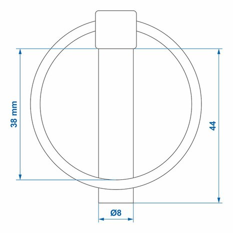 Splintbolzen 8mm mit Ring