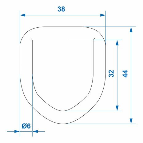 D-Ring 6 mm x10 Stuck