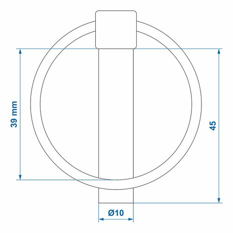 Splintstift 10mm mit Ring