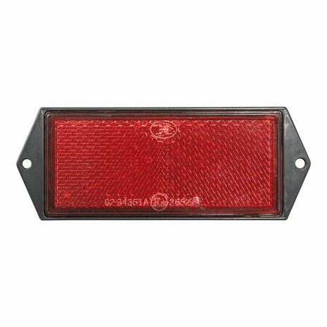Reflektor rot 104x40mm Schraubmontage
