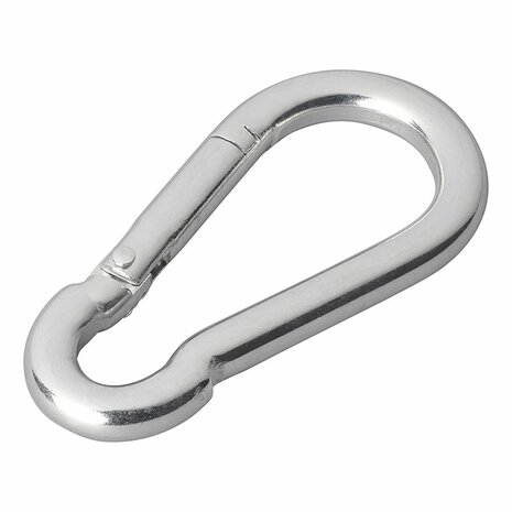 Karabinerhaken Metall 8x80mm x10 Stuck