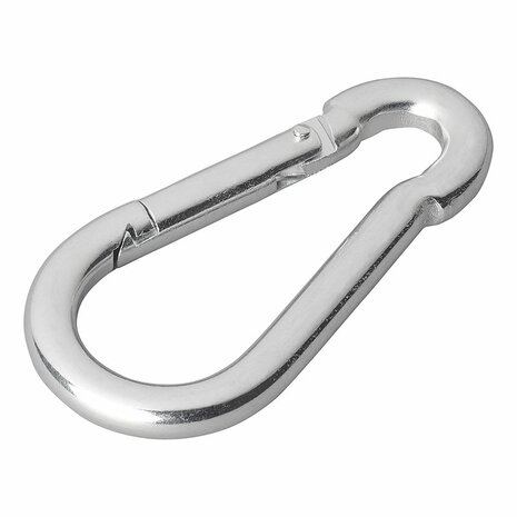 Karabinerhaken Metall 8x80mm x10 Stuck