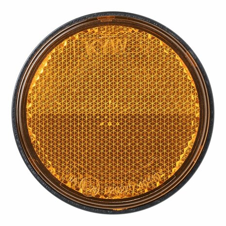 Reflektor orange 60mm mit Bolzen 5mm