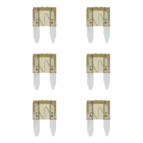Mini Flachstecksicherungen 7 5A braun 6 Stuck