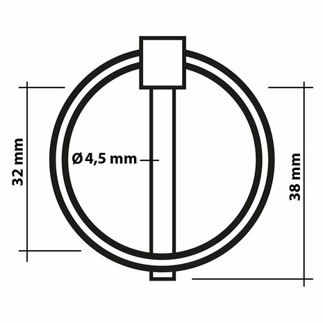Splintstift 4 5mm mit Ring 2 Stuck