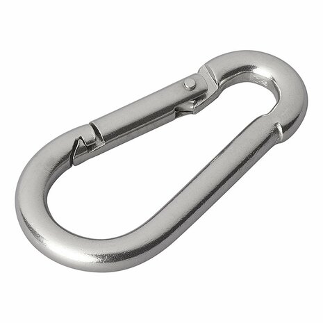 Edelstahl Karabinerhaken 5x50mm x10 Stuck