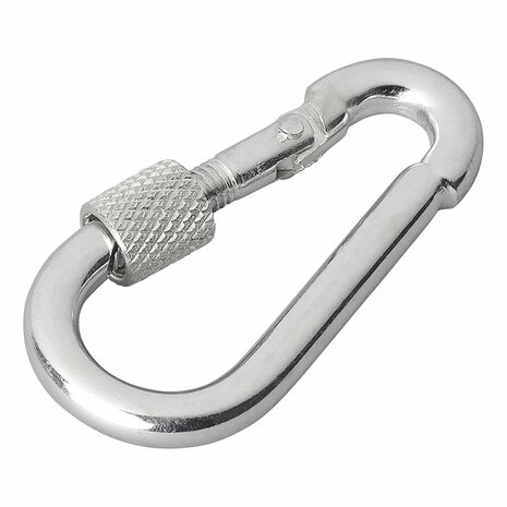 Metallkarabiner 5x50mm mit Schraubverschluss x10 Stuck