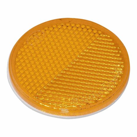 Reflektor orange 60mm selbstklebend 2 Stuck