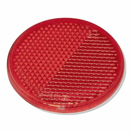 Reflektor rot 60mm selbstklebend 2 Stuck