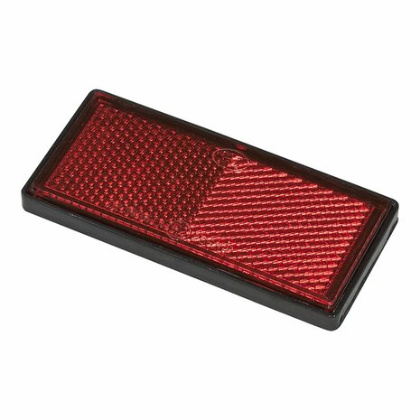 Reflektor rot 85x39mm selbstklebend mit Grundplatte 2 Stk.