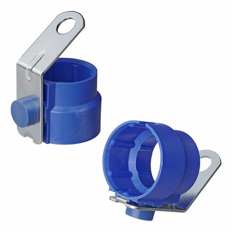 Steckerhalter Kunststoff blau