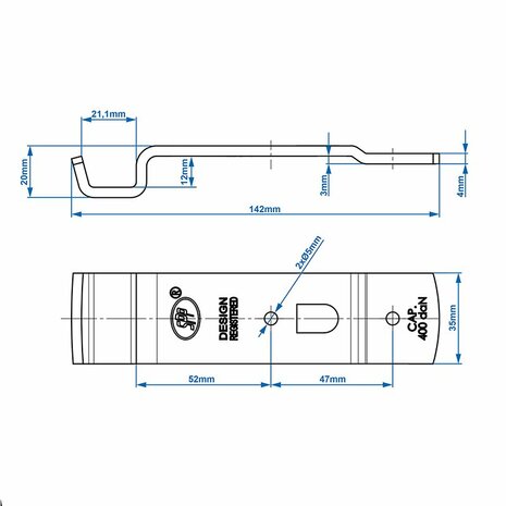 Gegenstuck zum Spannschloss SPP Z-02A