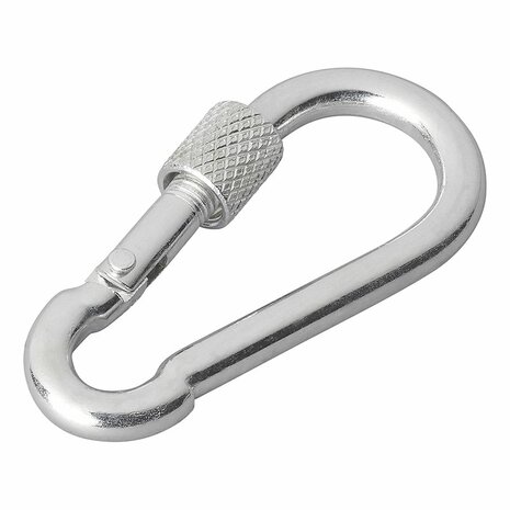Metallkarabiner 6x60mm mit Schraubverschluss x10 Stuck