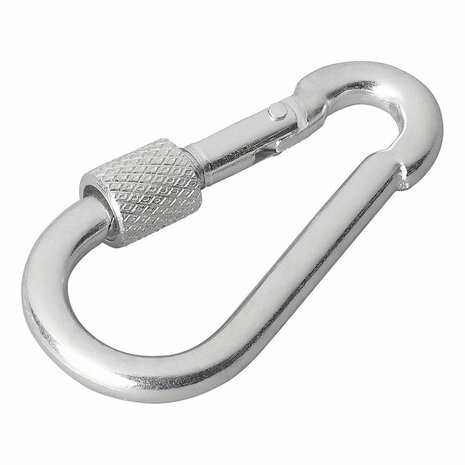Metallkarabiner 6x60mm mit Schraubverschluss x10 Stuck