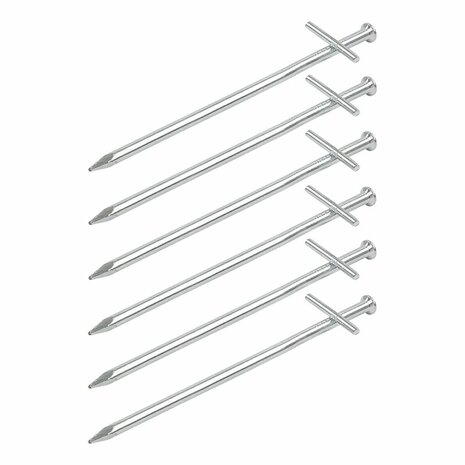 Felsnadel 17cm Metall mit angeschweißtem Querstift 6 Stuck im Polybeutel